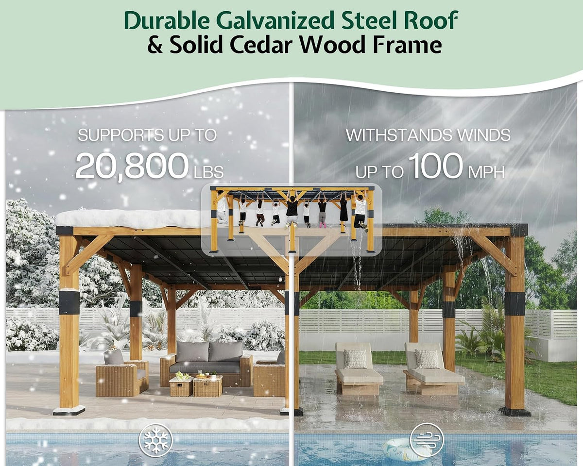 Jocisland 20' x 20' Wood Gazebo