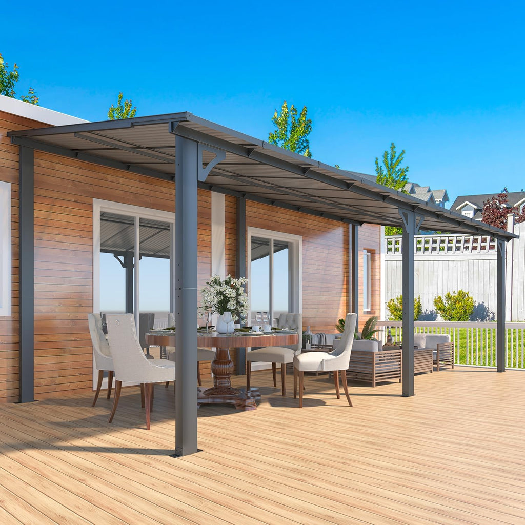AECOJOY 20' x 8' Lean-to Gazebo