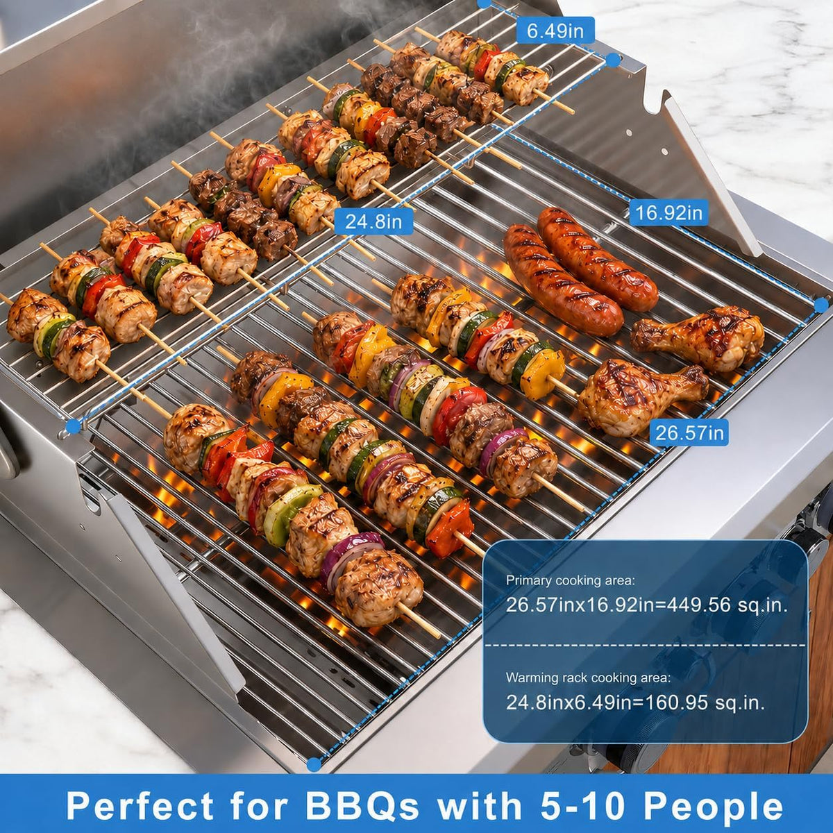 Hvlwyaz Built In Built-In Gas Grill - 4-Burner
