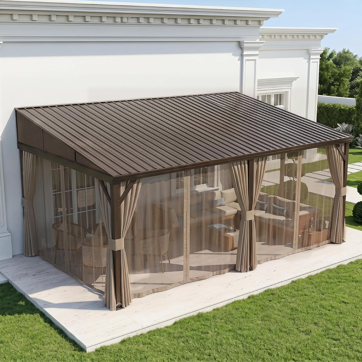 Domi 12' x 14' Lean-to Gazebo