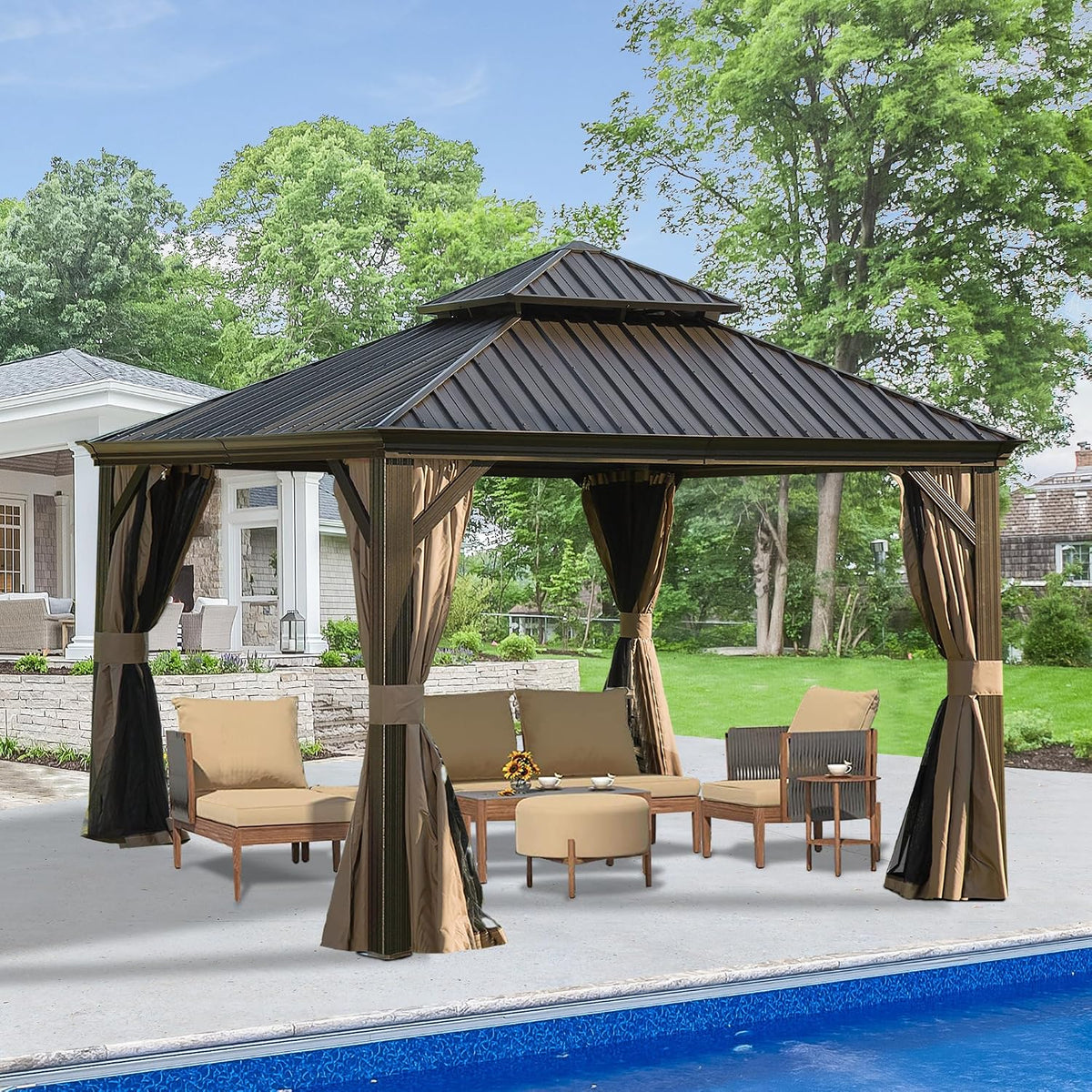 Domi 10' x 14' Hardtop Gazebo