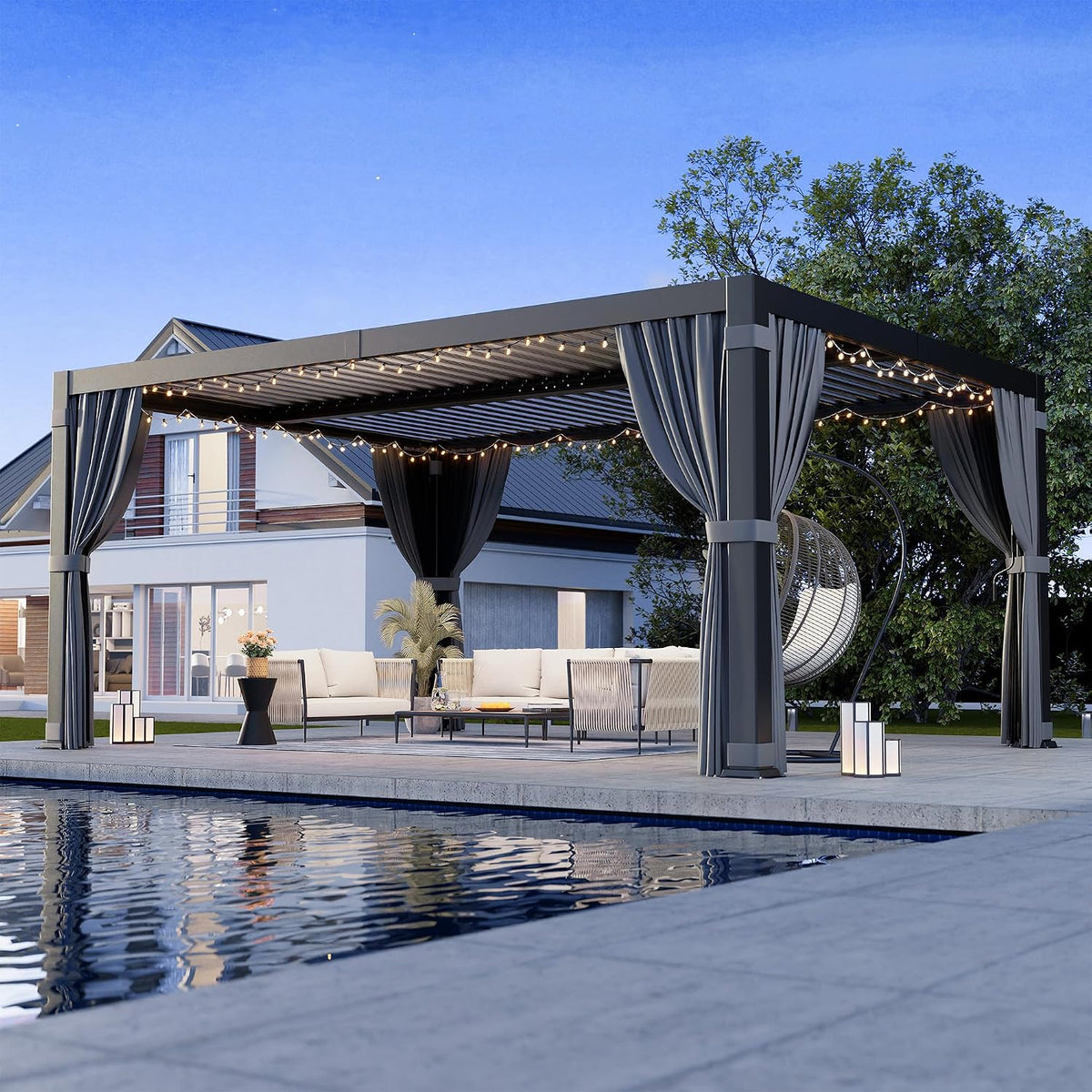 Airwire 10' x 12' Louvered Pergola