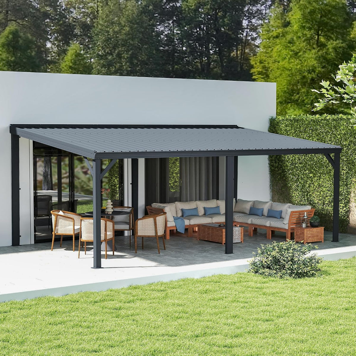 Domi 12' x 20' Lean-to Gazebo