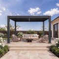 Aoxun 10' x 12' Louvered Pergola
