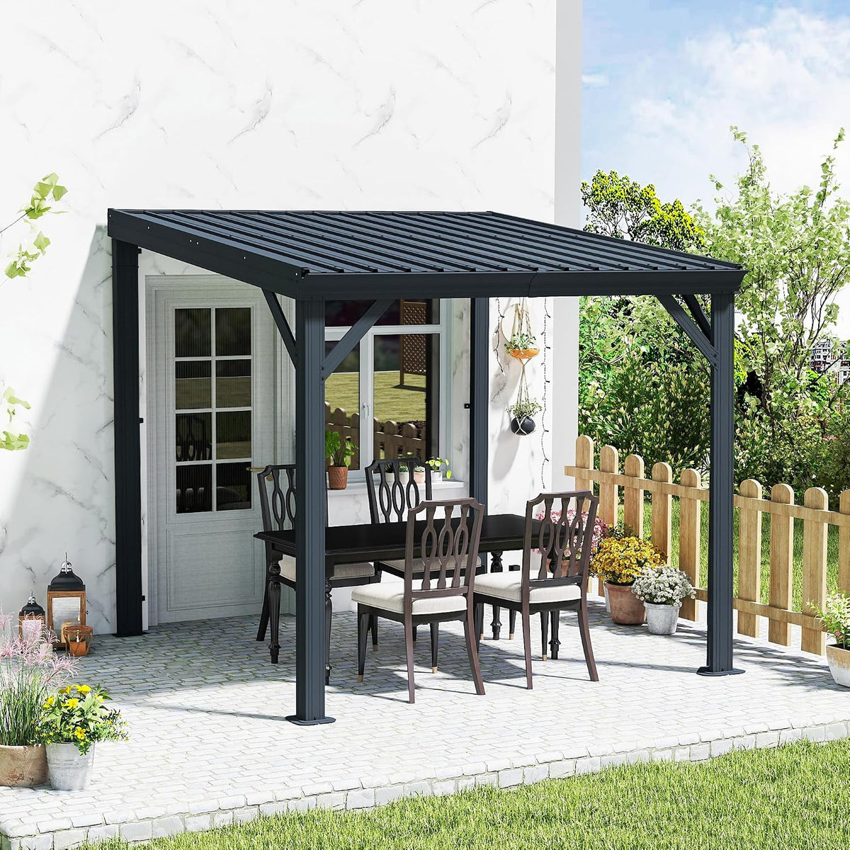 Domi 12' x 20' Lean-to Gazebo