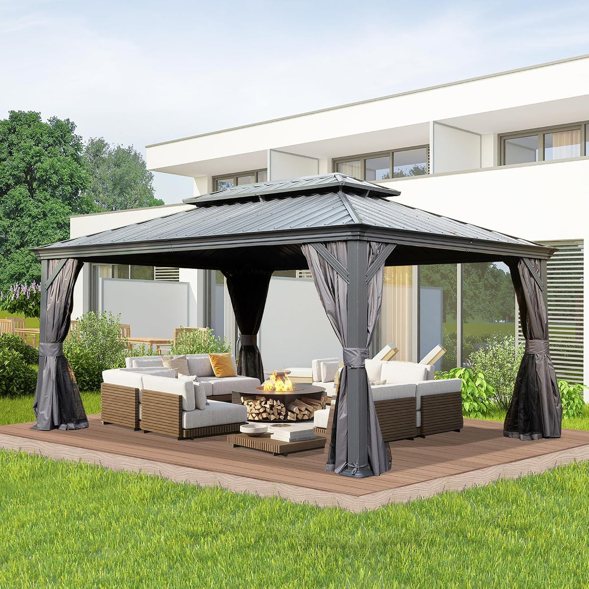 Domi 10' x 14' Hardtop Gazebo