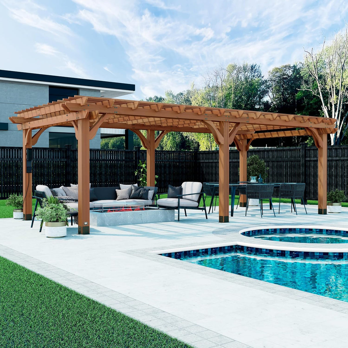 Backyard Discovery 24' x 12' Wood Gazebo