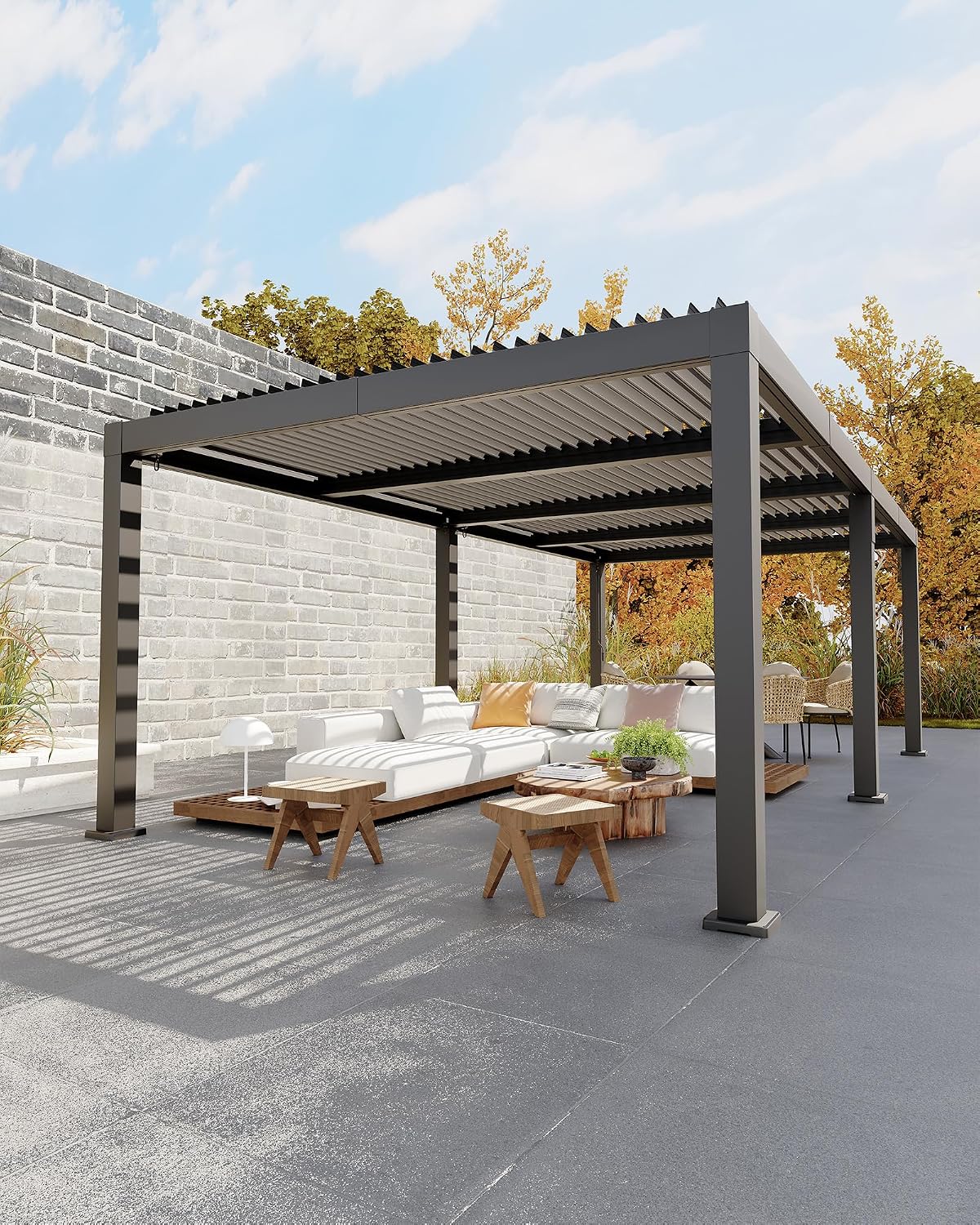 GarveeLife Louvered Pergola