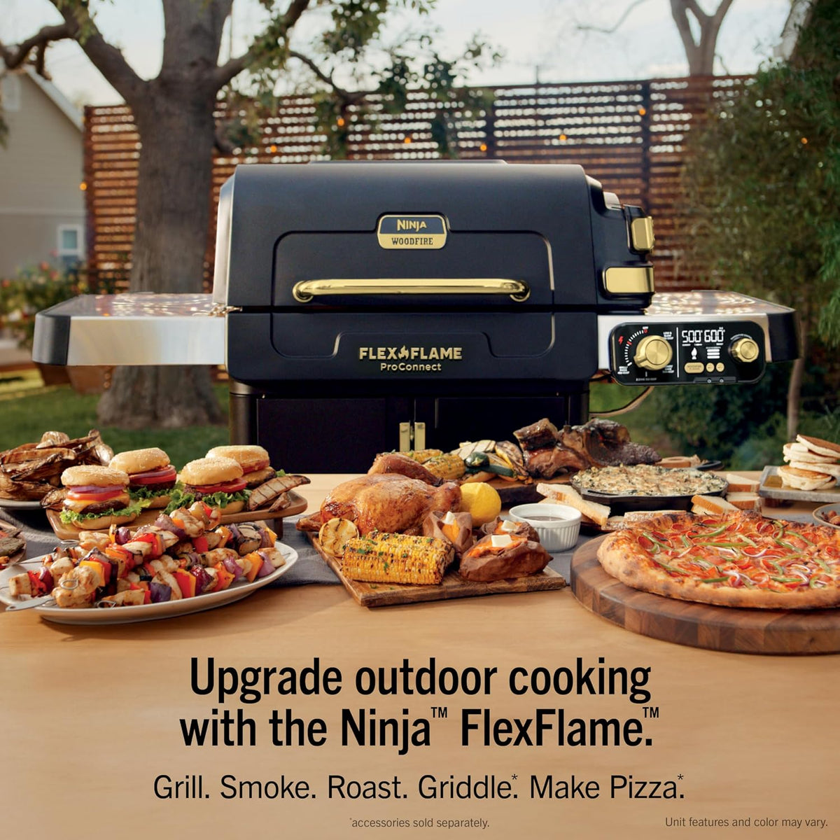Ninja FlexFlame ProConnect Multi-Function Grill & Smoker